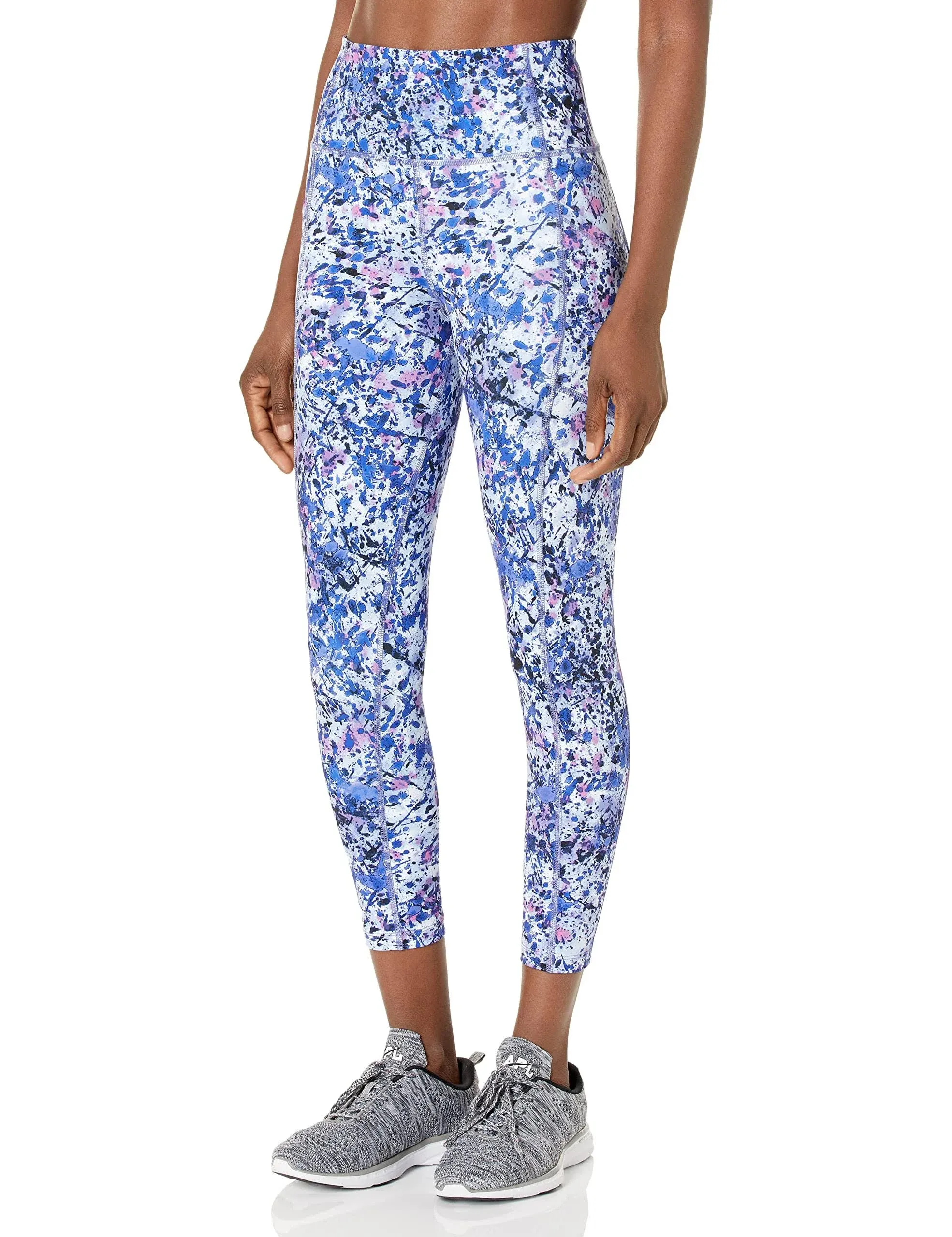 Calvin Klein Women's Floral Print 7/8 Leggings Blue Size Large