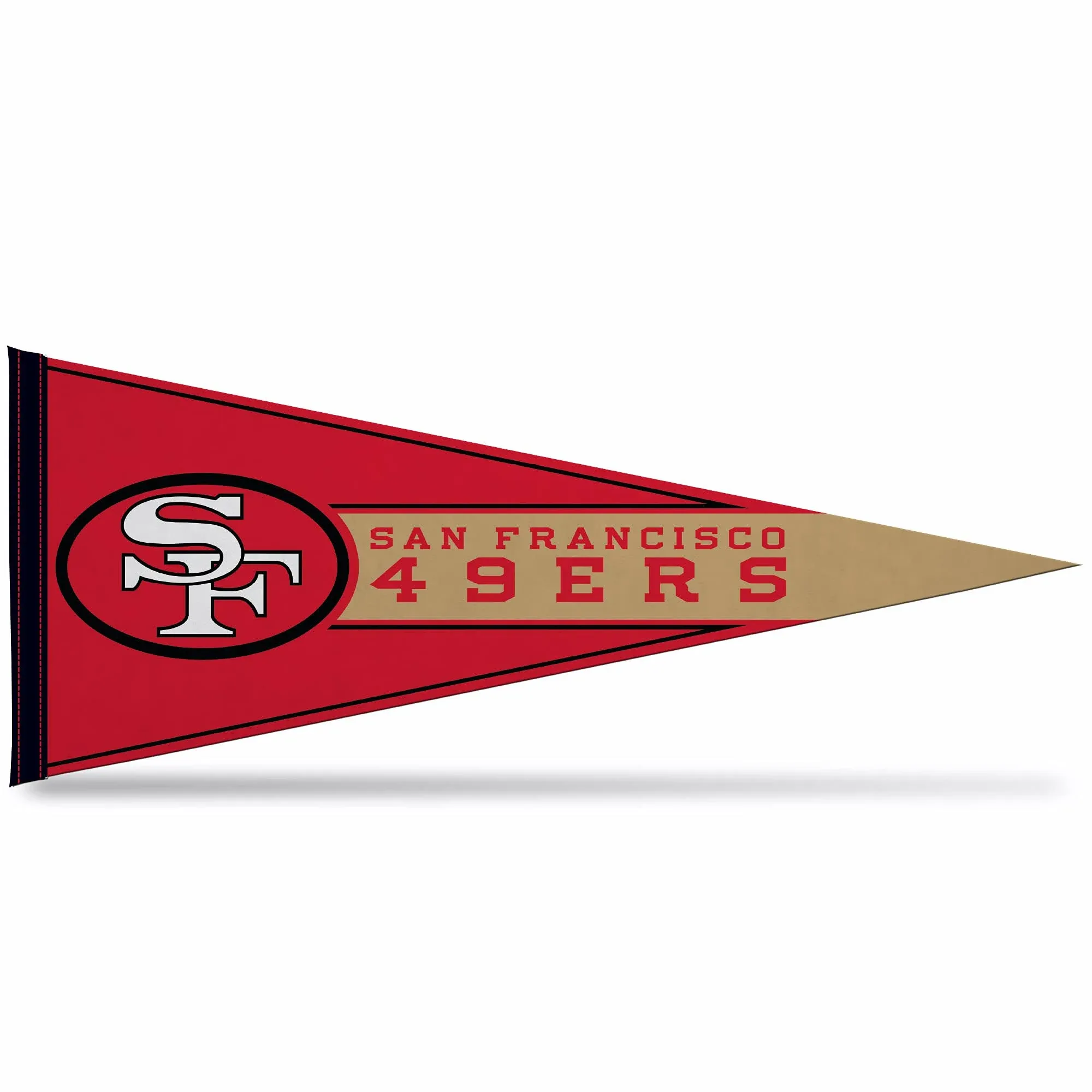 Rico Industries NFL Football San Francisco 49ers Retro Soft Felt 12X30 Pennant