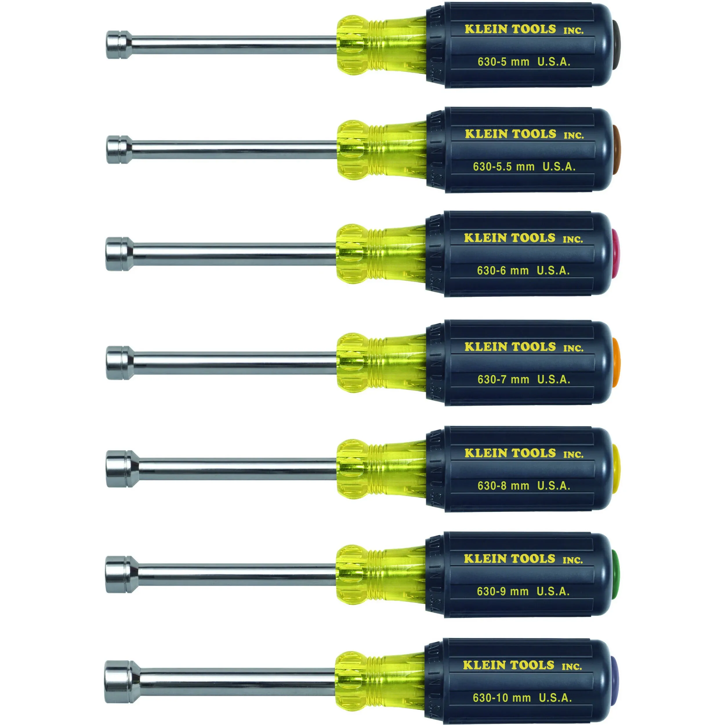 Klein Tools 65160 Nut Driver Set, 7-Piece, Metric