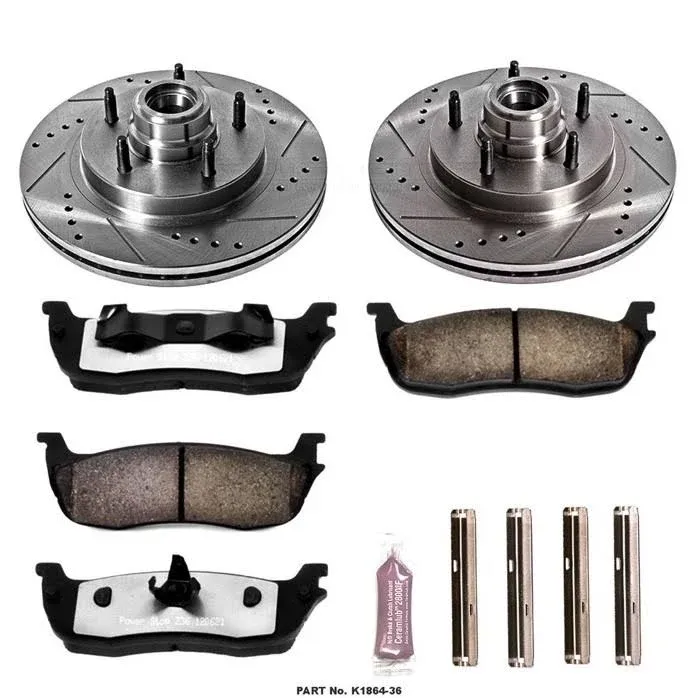 Power Stop K1864-36 - Front and Rear Z36 Truck & Tow Brake Kit