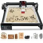 Laser Engraver, 5500 mW Output Power Laser Cutter, 40W Higher Accuracy Laser Engraving Machine, 400 * 400mm Laser Engraver Machine, Laser Engraver for Wood,Fabric, Acrylic, etc,Laser Class 4