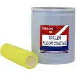 Trailer Floor Coating Protects Trailer Floors, Ramps and Walls (Grey, 1 Gallon) Includes 1 Foam Cover