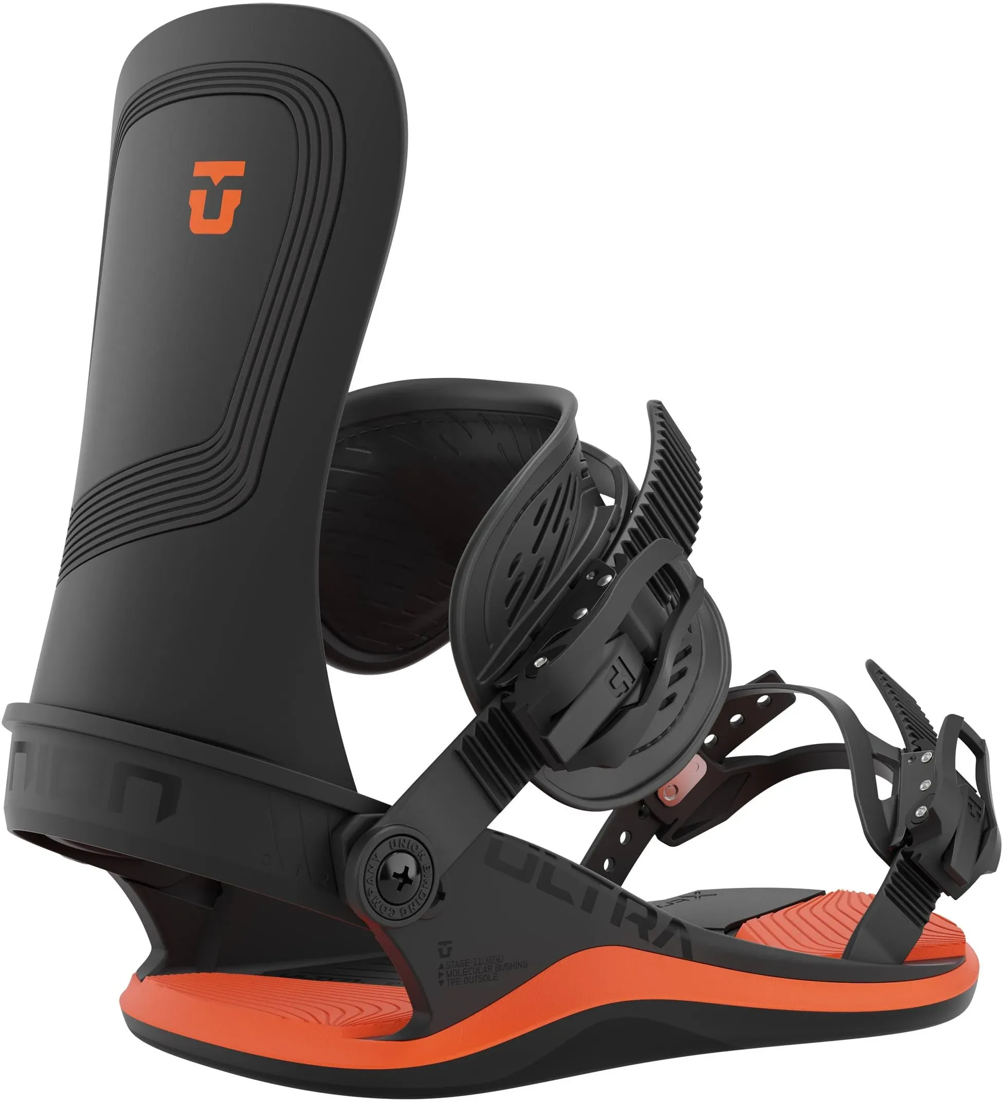 Union Ultra Snowboard Bindings - 2023 - Black/Orange - Large