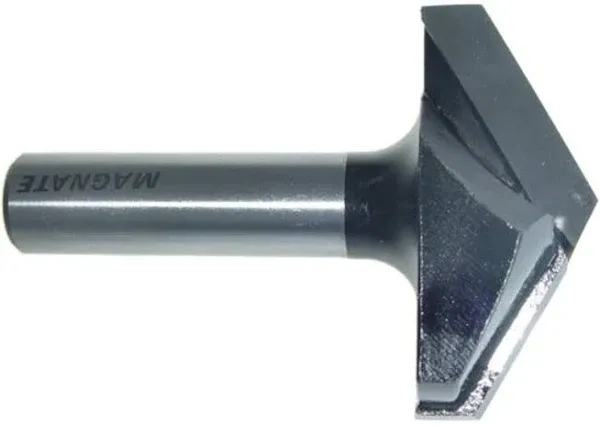 Magnate 728 V-Grooving Router Bit - 120 Degree, 2" Cutting Diameter, 1/2" Shank ...