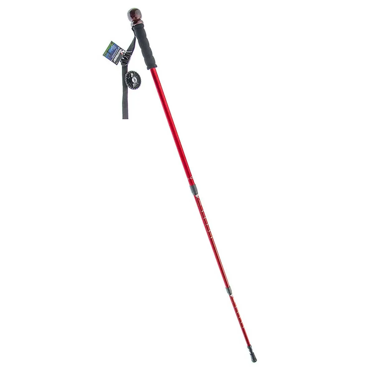 SE Collapsible Aluminum Shock-Absorbing Walking/Hiking Stick with Camera Mono-Pod ...