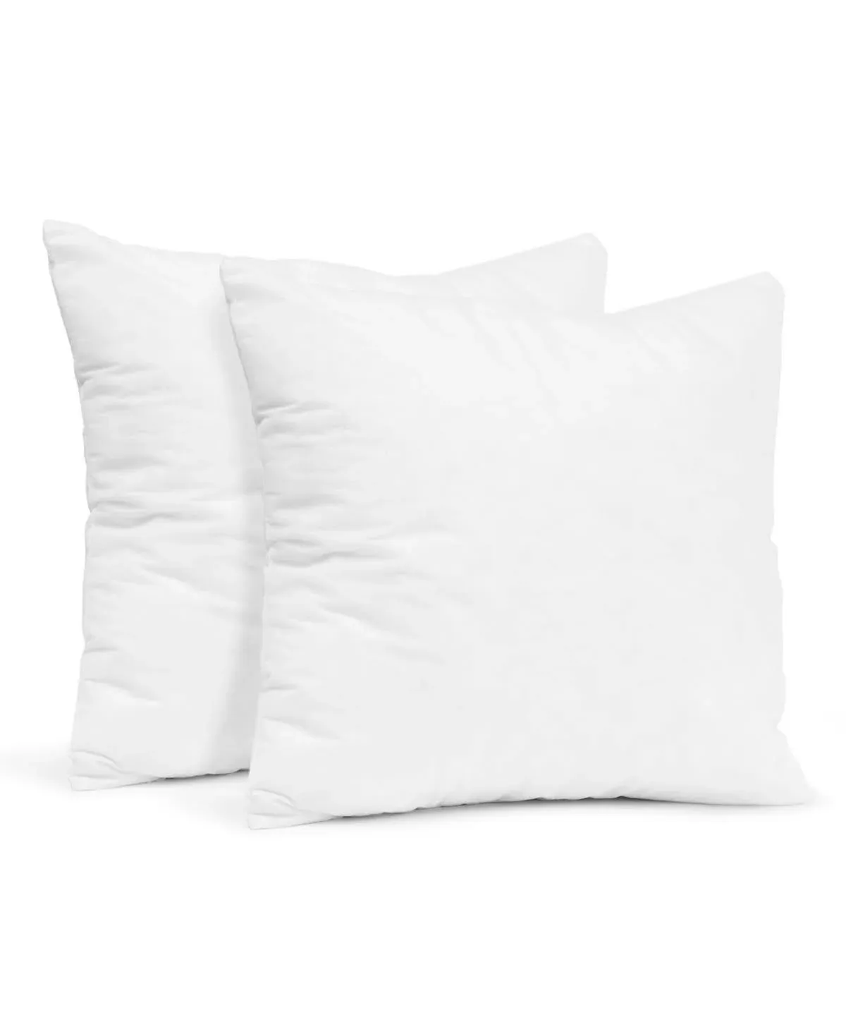 Nestl 18x18 Pillow Inserts - Throw Pillow Insert 18x18, 2 Pack Square Pillows, Decorative 18x18 Pillows Throw White, 18 x 18 Pillow Insert, Lumbar