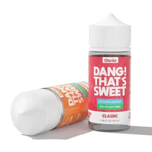 Dang! That&#039;s Sweet 100 mL Sugar Free Sweetener Drops Organic Stevia 3.38 oz