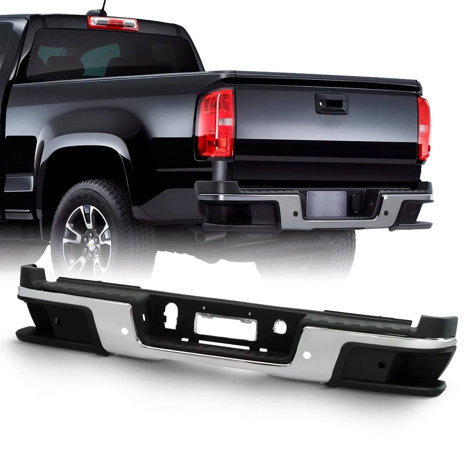 AKKON - Fits 2019-2022 Chevy Colorado 19-22 GMC Canyon Rear Bumper w/ Parking ...