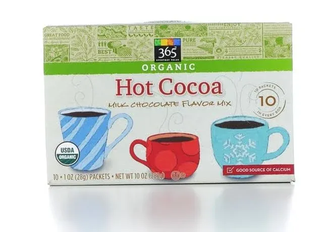 365 by Whole Foods Market, Drink Hot Cocoa Milk Chocolate Organic 10 Count, 10 Ounce