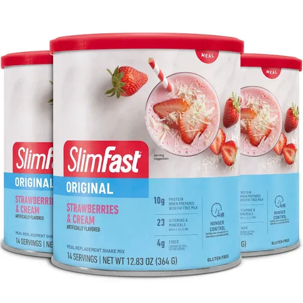 SlimFast Strawberries & Cream Meal Replacement Drink Mix