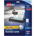 Avery Clean Edge Business Cards