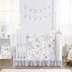 Sweet Jojo Designs Lavender Purple Boho Floral Girl 5p Nursery Crib Be