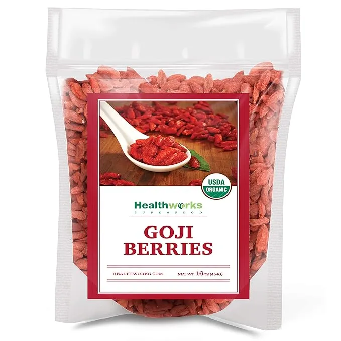 Healthworks Goji Berries Raw Organic 1lb