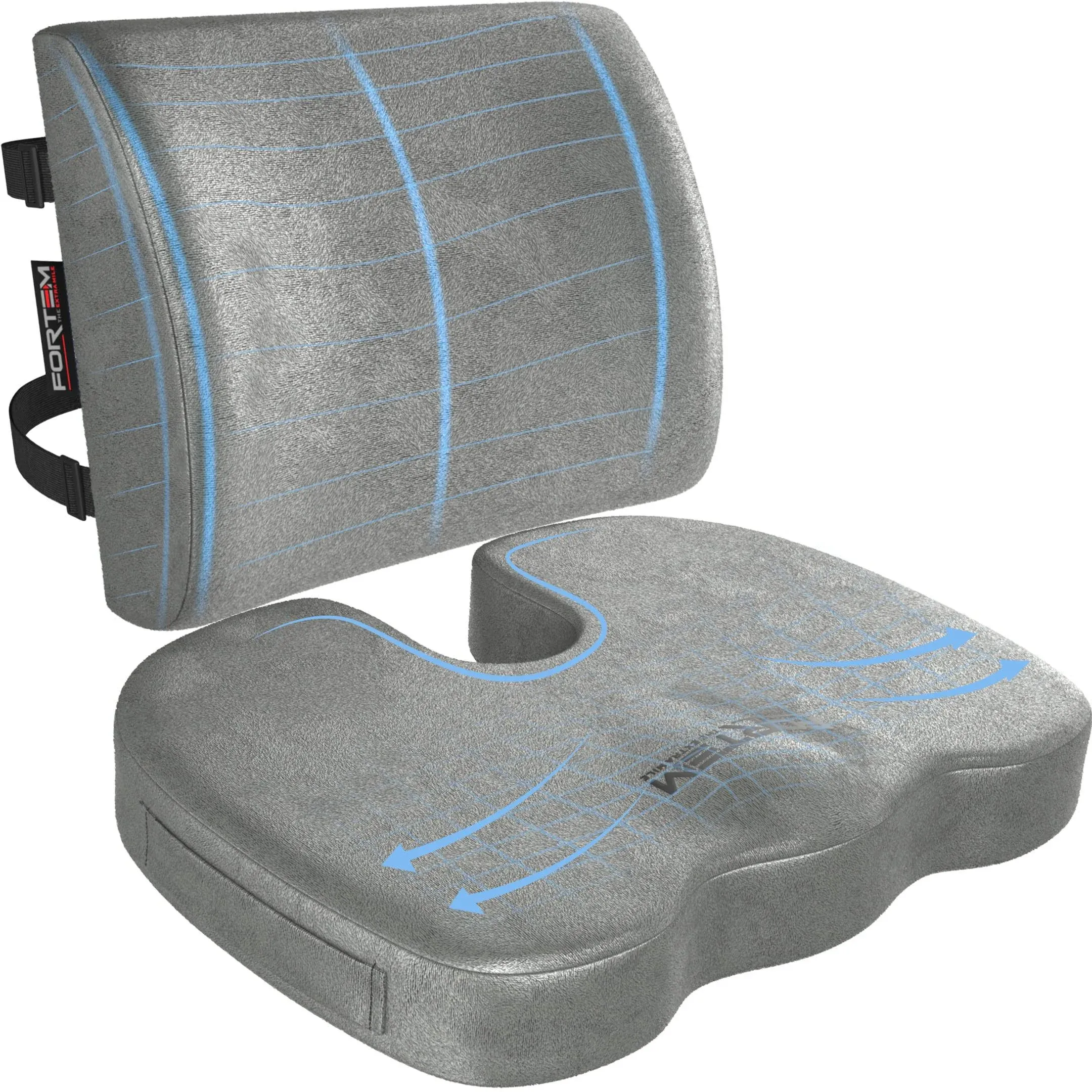 FORTEM Chair Cushion/Seat Cushion for Office Lumbar Support for Chair