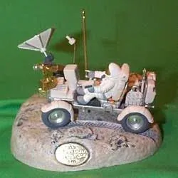 Hallmark Lunar Rover Vehicle Christmas Ornament Lights up Journeys Into Space Collection