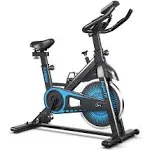 Goplus Indoor Cycling Bike, Silent Belt Drive Exercise Bike with Steel