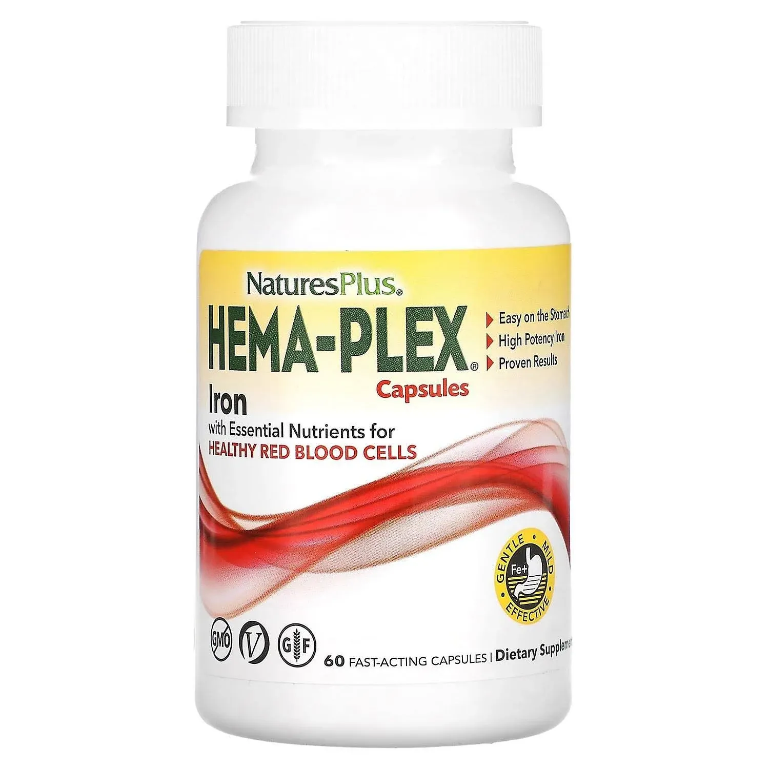 Nature's Plus Hema-Plex - 60 Capsules