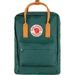 Fjallraven Kanken Backpack - Arctic Green - Spicy Orange