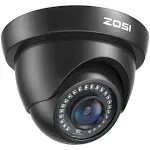 ZOSI 2.0MP 1080P HD 1920TVL Security Camera Hybrid 4-in-1 TVI/CVI/AHD/960H CVBS CCTV Camera Outdoor Indoor,80ft IR Night Vision,Weatherproof Bullet Camera For analog Surveillance DVR(Black)