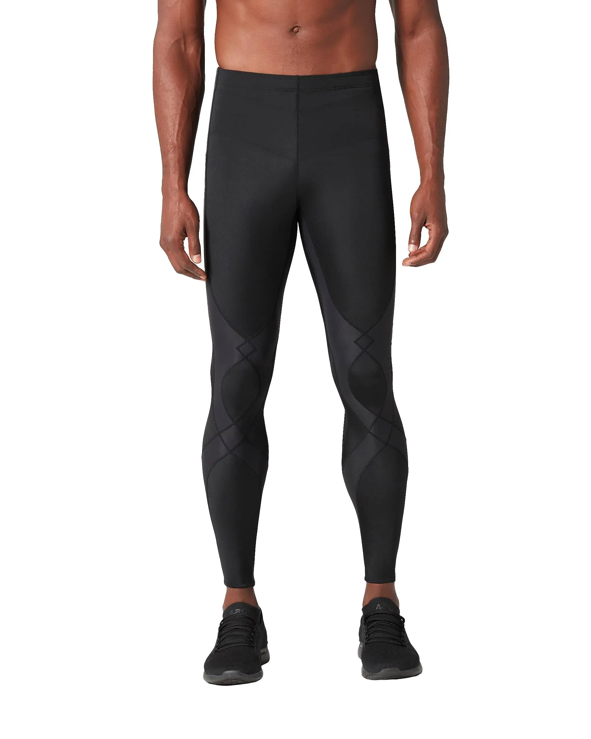 CW-X Men's Stabilyx Joint Support Compression Tight - Black / 2XL