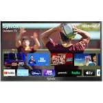 Sylvox 75 inch Outdoor TV for Partial Sun, 4K UHD Smart TV with in Voice Remote Control, Built-in Chromecast, Android 11.0 HDR TV Support Downloading