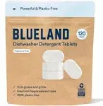 Blueland Plastic-Free Dishwasher Detergent Tablets, 120 Count, Unscented