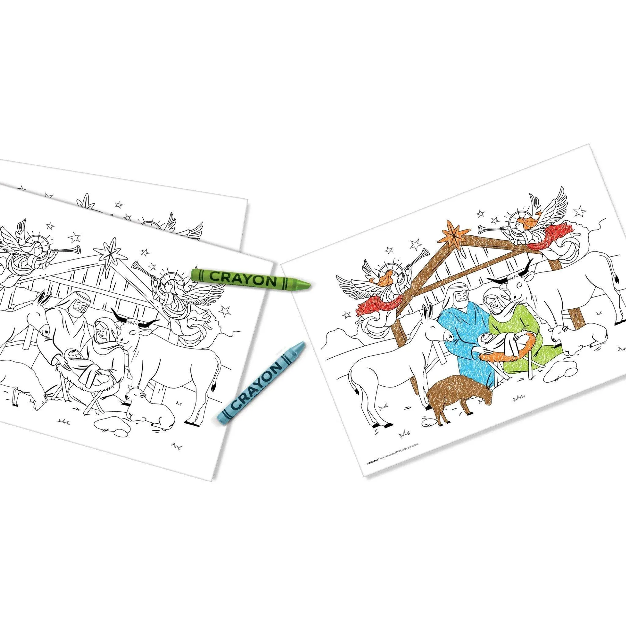 Nativity Color-In Placemats