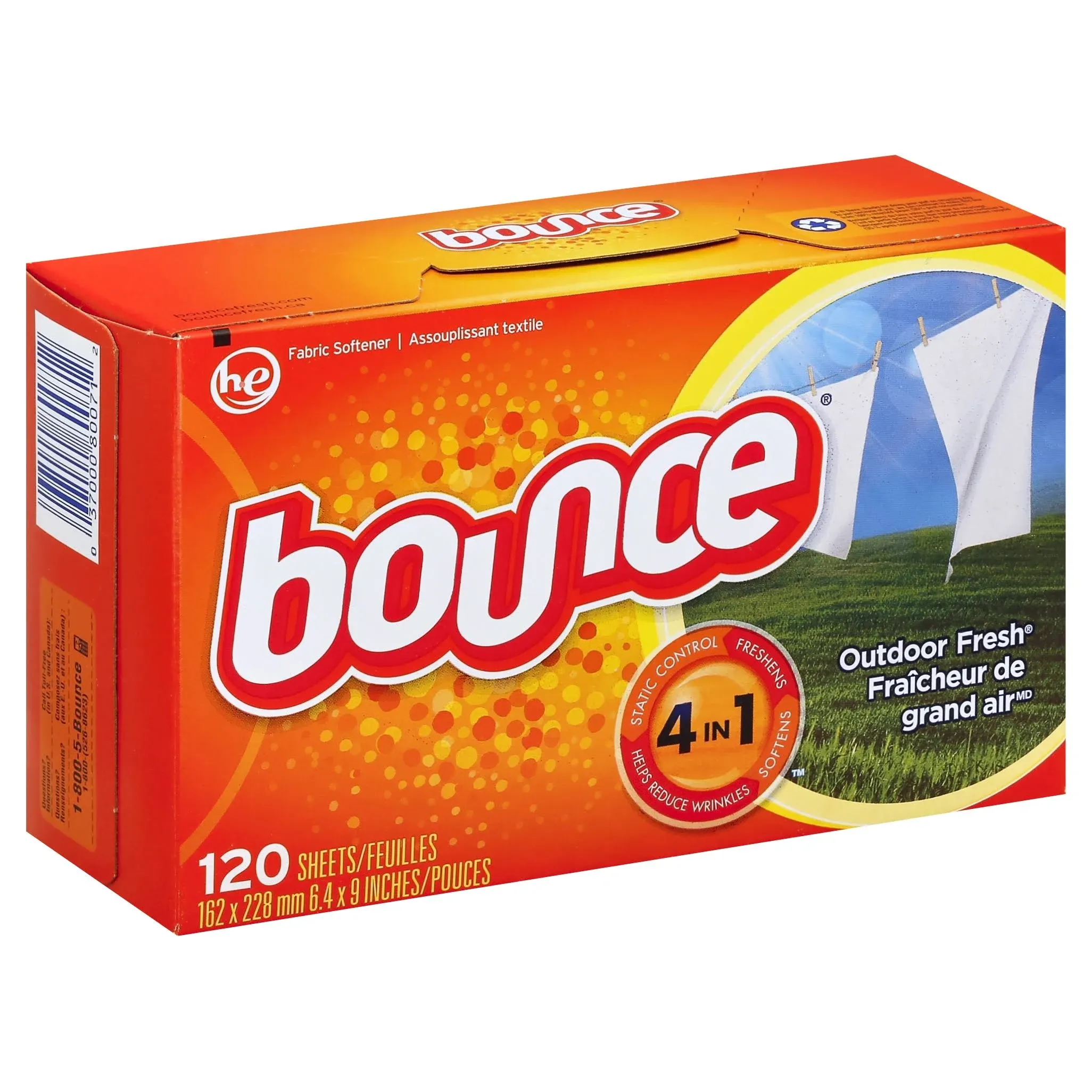 Bounce Outdoor Fresh Dryer Sheets - 120 count