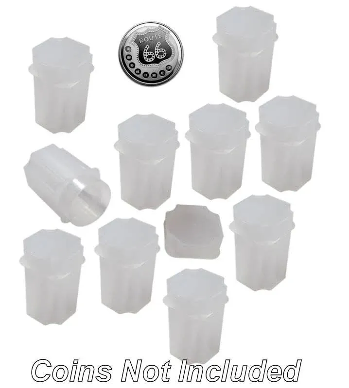 Medallion Square Coin Tubes by Guardhouse, 39mm, 10 Pack