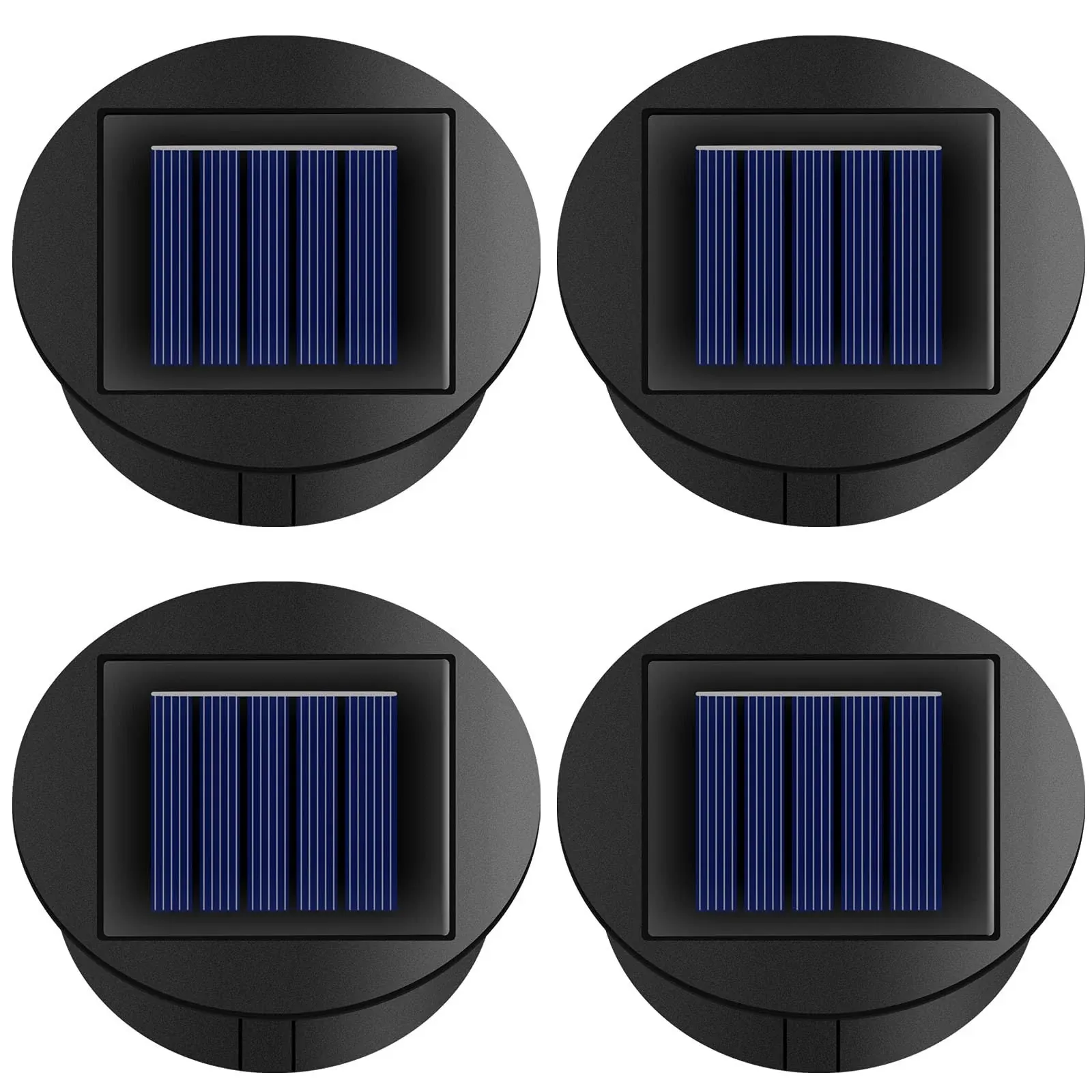 4 Pack Solar Lights Replacement Top Parts 7 Lumens Lantern Lids 3.15IN-4 Pack