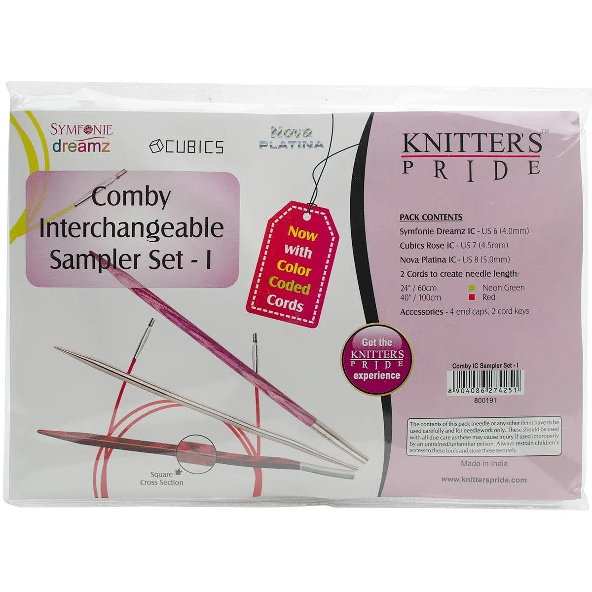 Knitter's Pride Comby Interchangeable Sampler Set 1