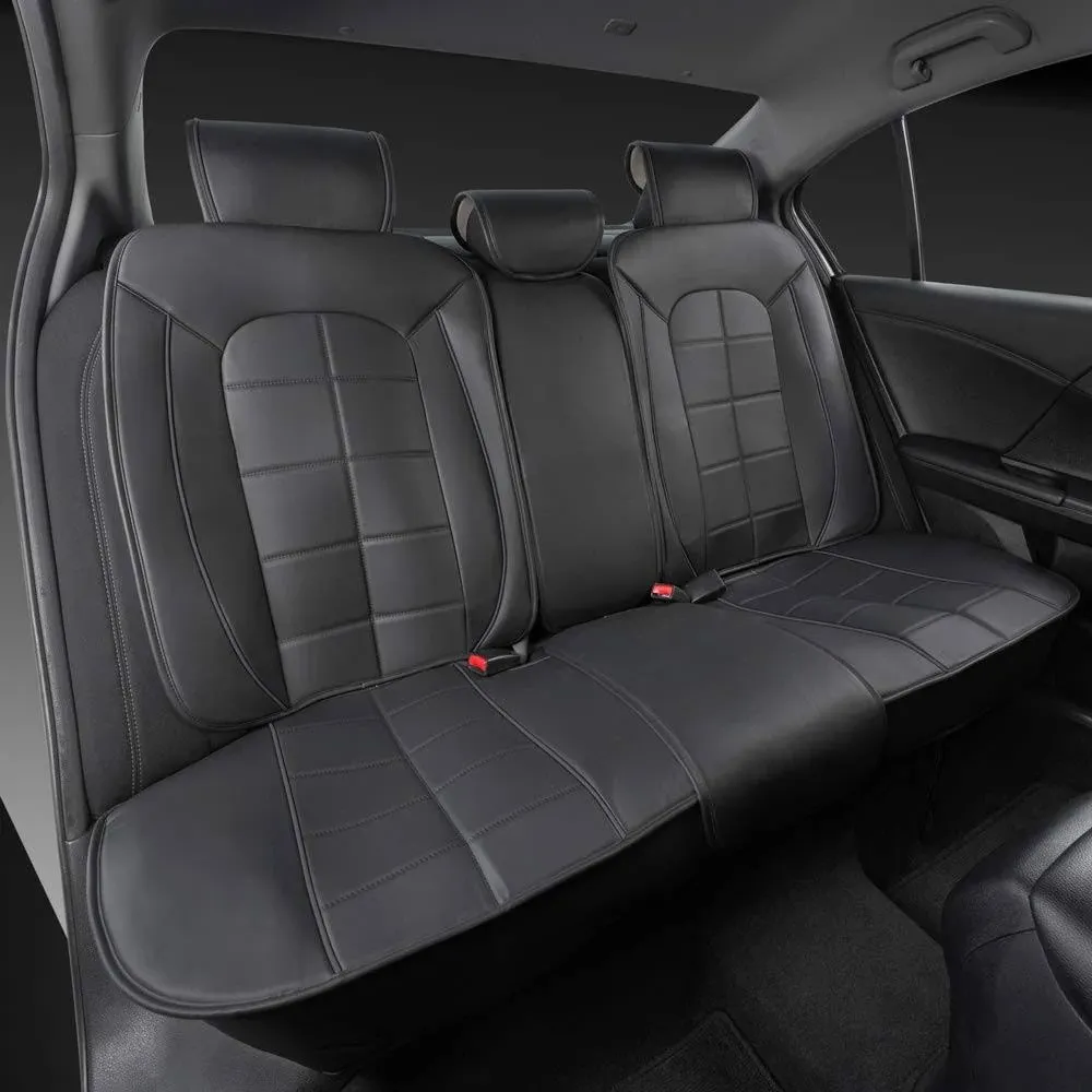 Motor Trend ; SeatWrap Leatherette Car for SEAT Covers - PU Leather C Rear Bench