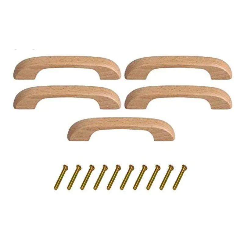 Metany 5pcs Wood Kitchen Pulls Handles - Cabinets Furniture Dresser Wardrobe ...