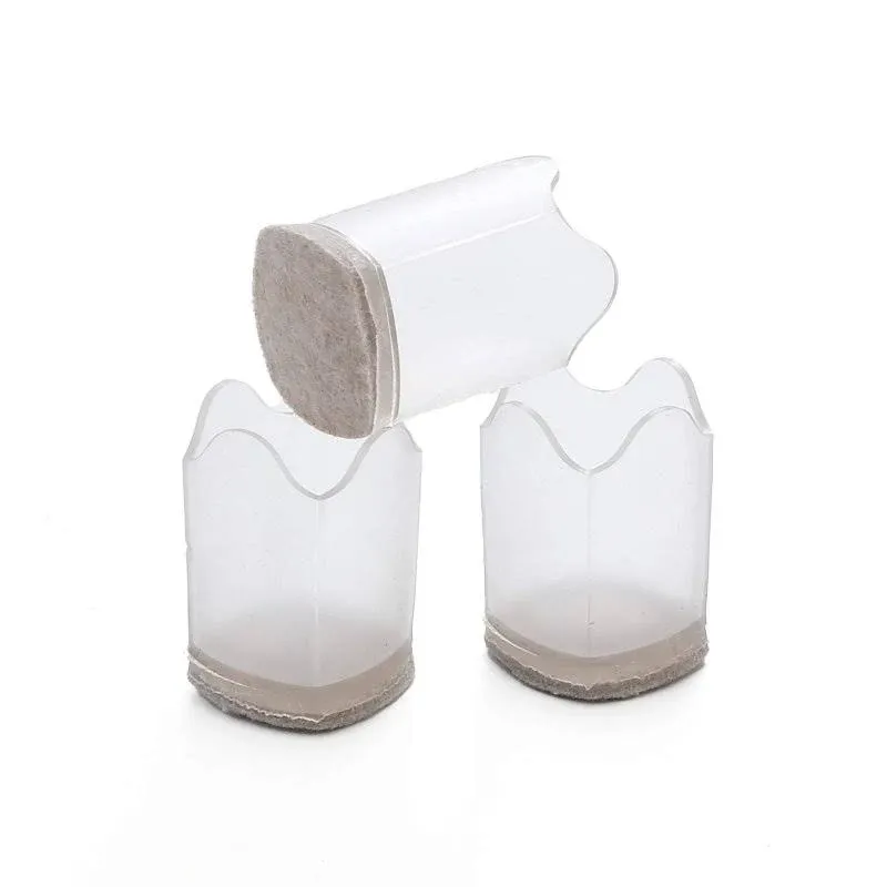 Chair Leg Floor Protector Silicone Chair Leg Caps Furniture Felt Table Feet ...