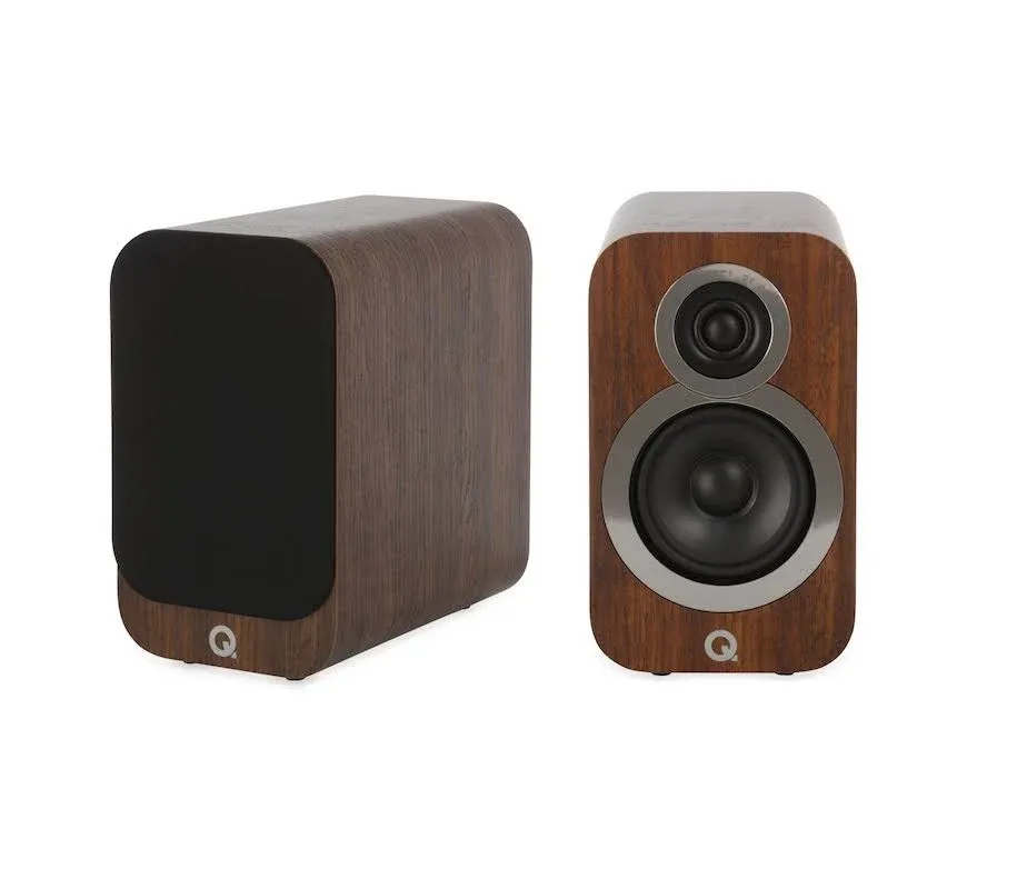 Q Acoustics 3010i BookShelf Speakers - Pair English Walnut by Ayreborn