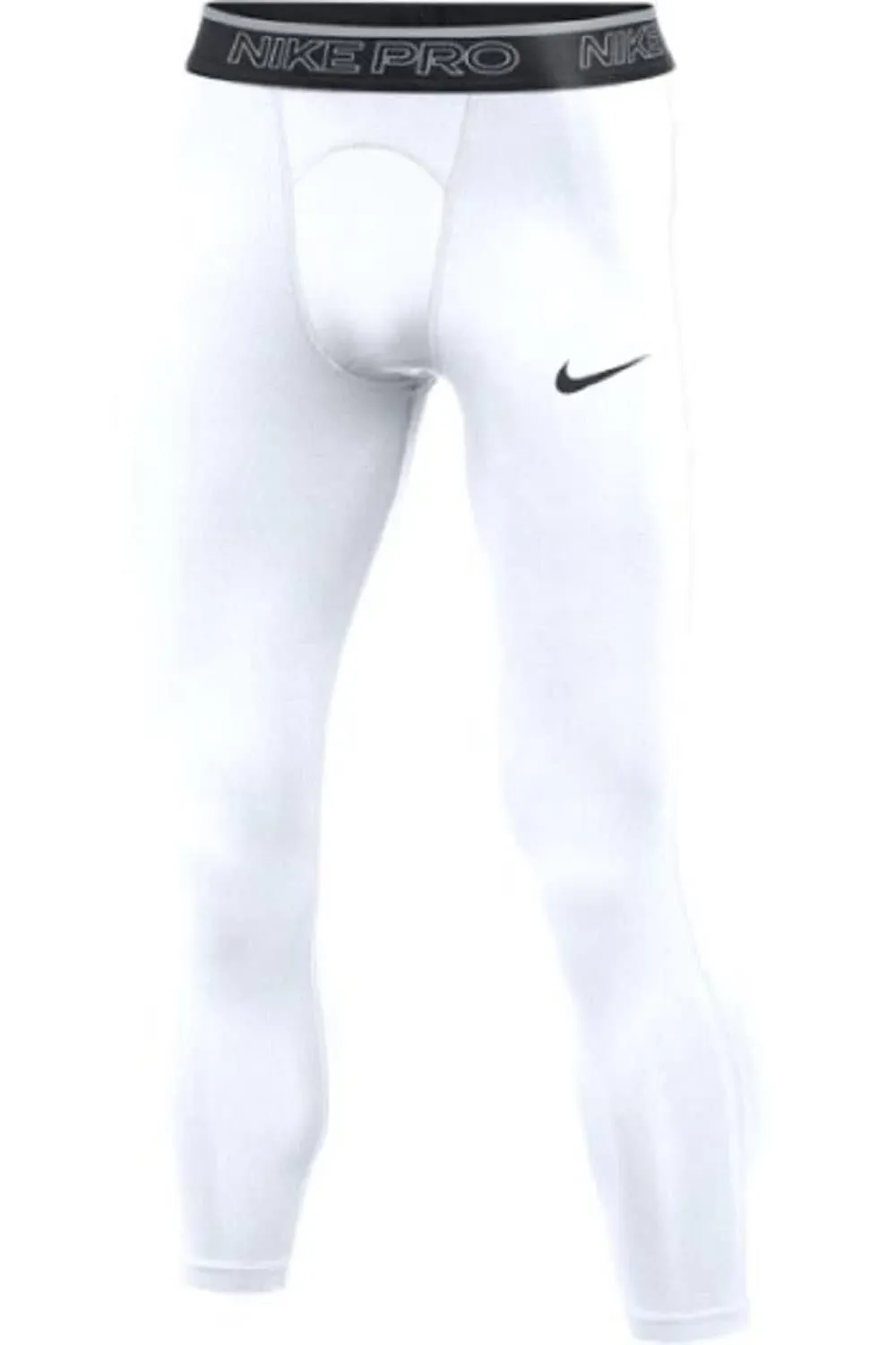 Nike Men's Pro 3/4-Length Training Tight M / White/Black