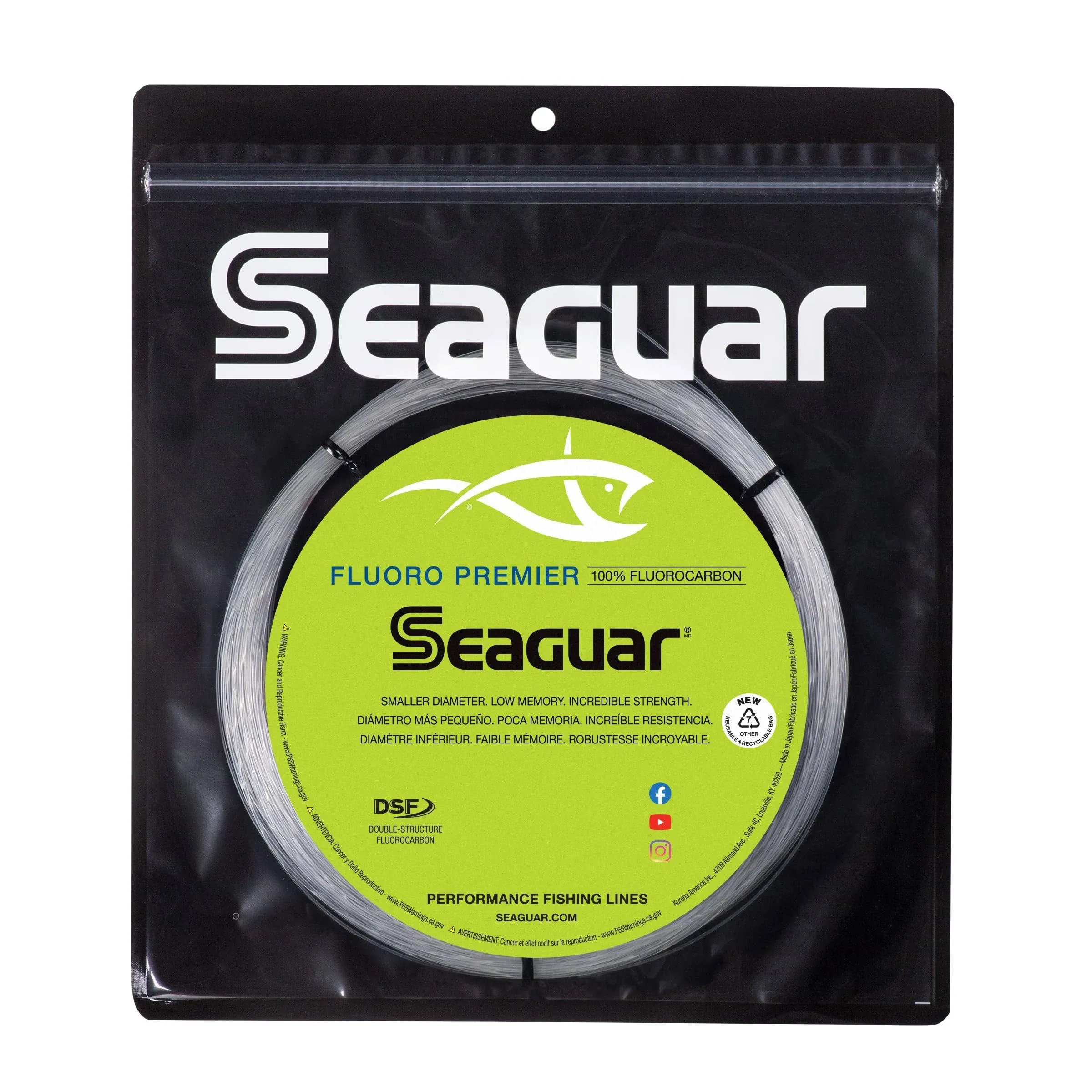 Seaguar Fluoro Premier Fluorocarbon Leader