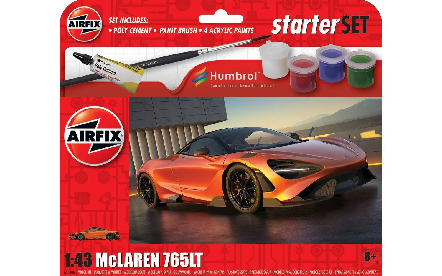 McLaren 765LT - Small Starter Set - Airfix A55006