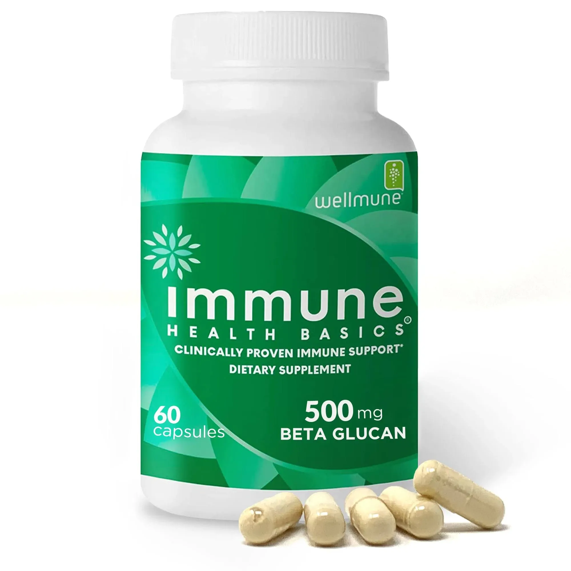 Immune Health Basics Beta Glutan with Wellmune WGP Immune Support 250 mg,60 Caps