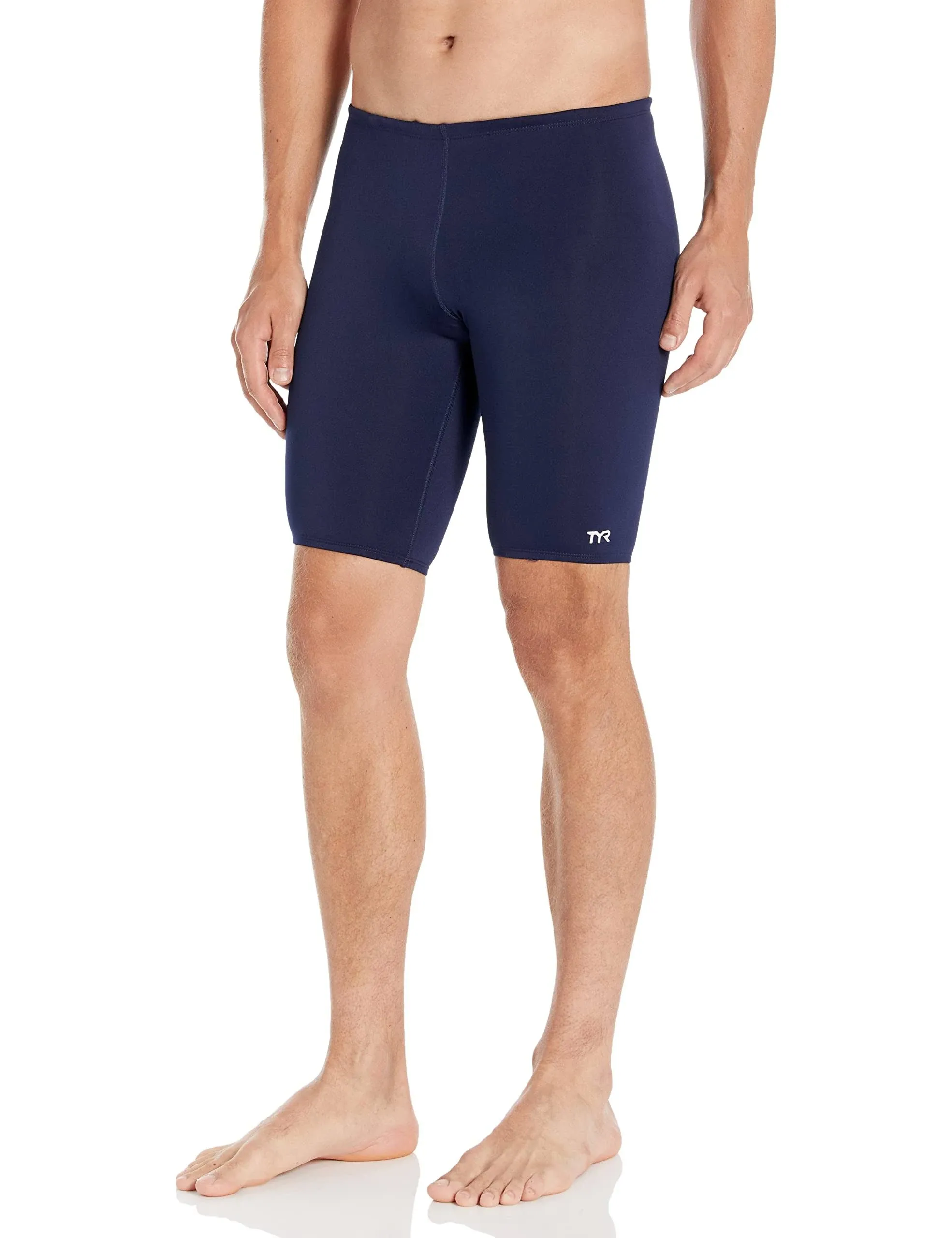 TYR Men's Durafast Elite Solid Jammer Swimsuit