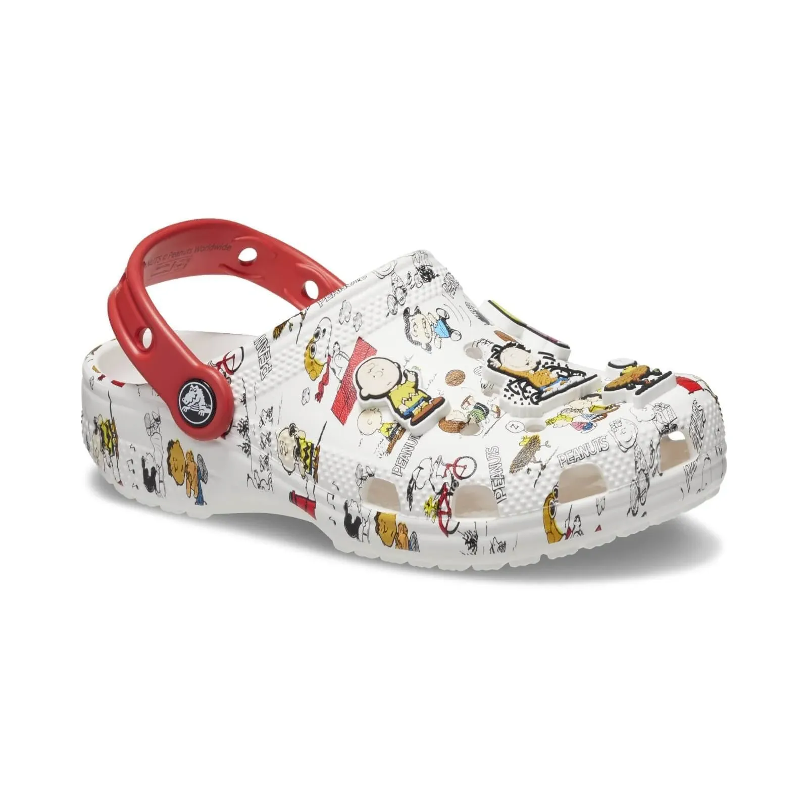 Crocs Kids Peanuts Classic Clog - White