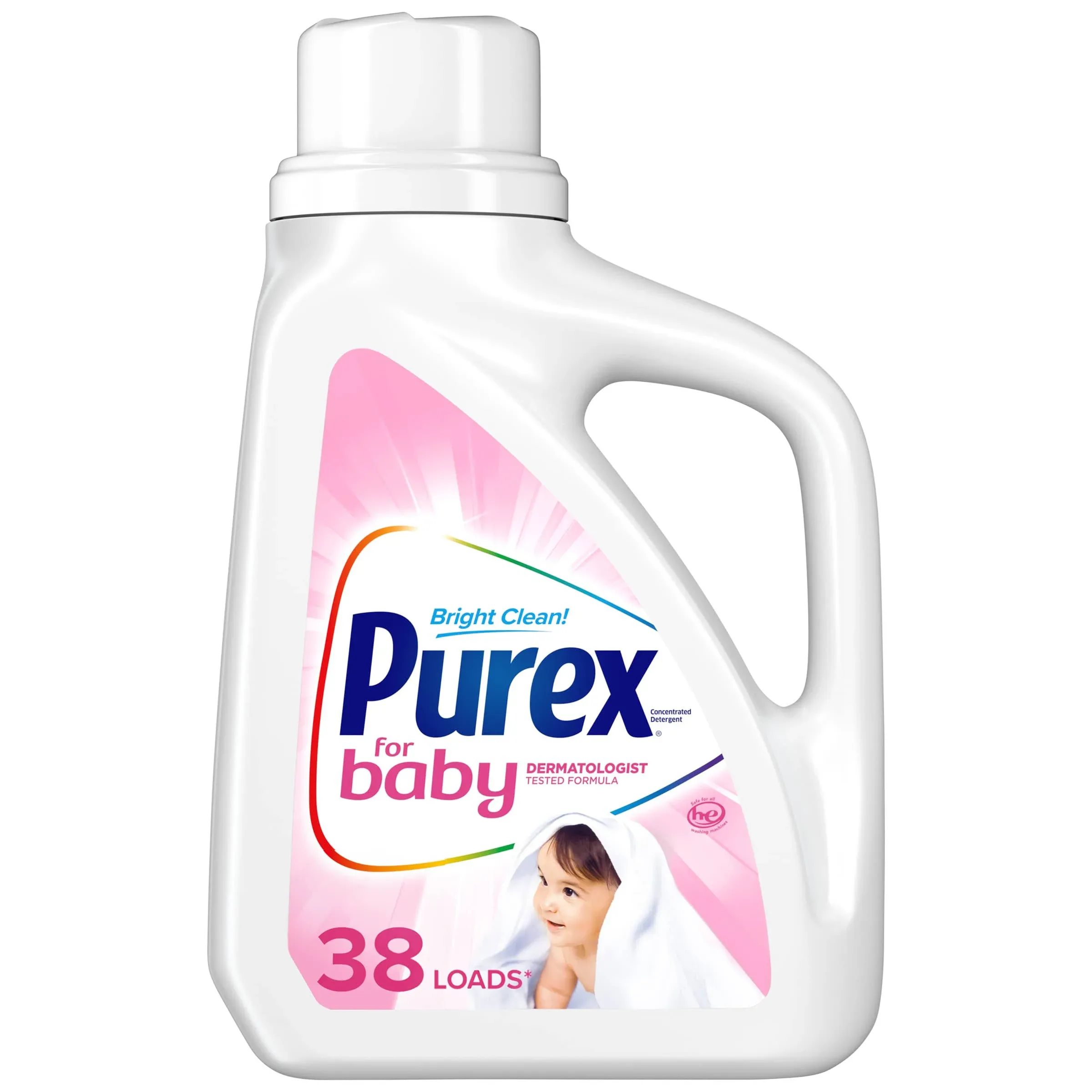 Purex Liquid Laundry Detergent, Baby, 50 oz (33 loads)