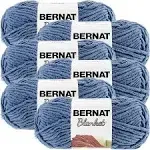 Bernat Blanket Yarn-Country Blue  Multipack Of 6