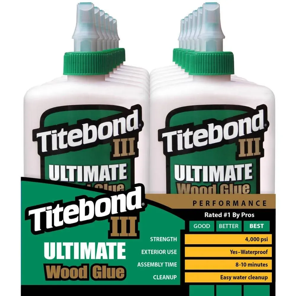 8 oz. Titebond III Ultimate Wood Glue (12-Pack)