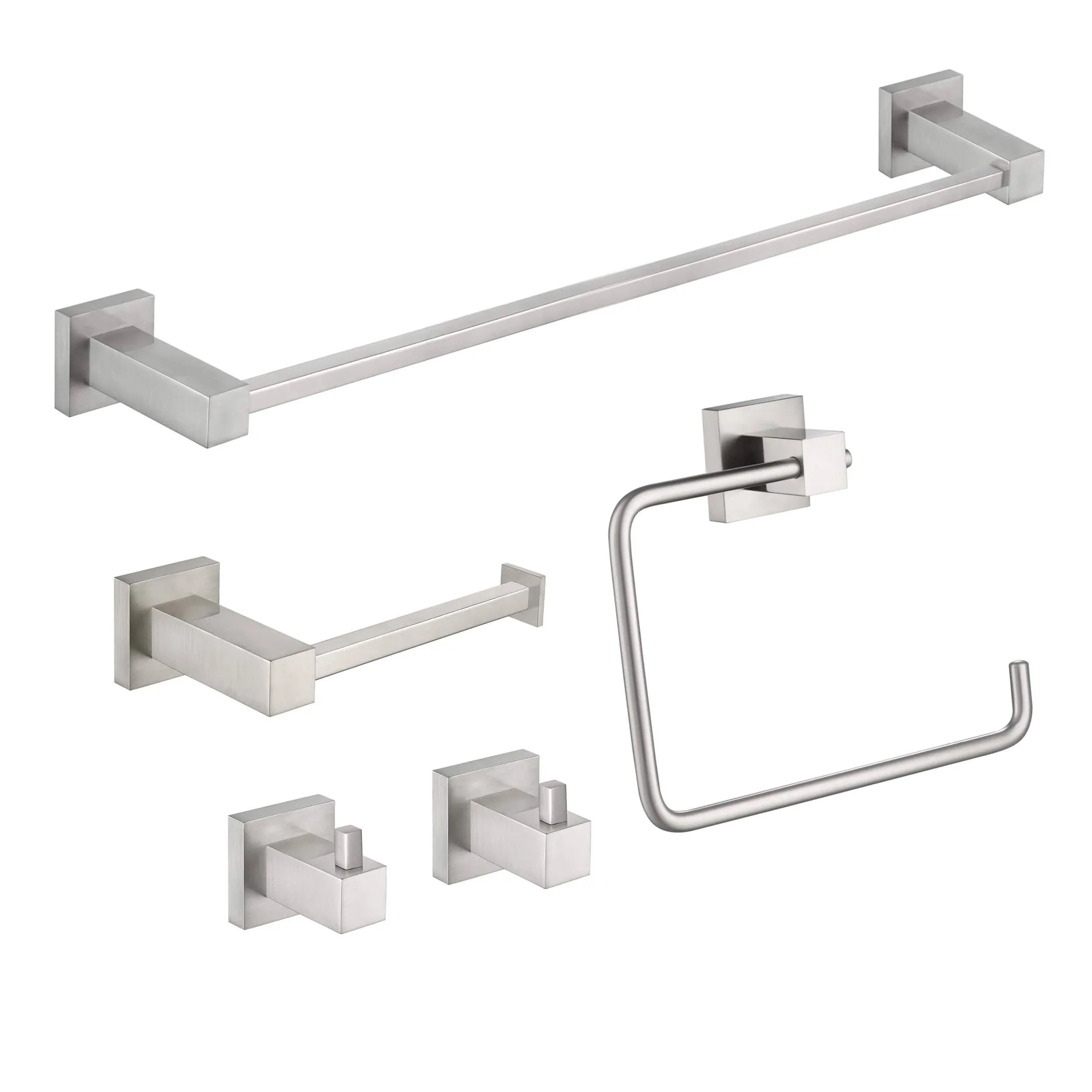 Cube 5-Piece Bathroom Hardware Set