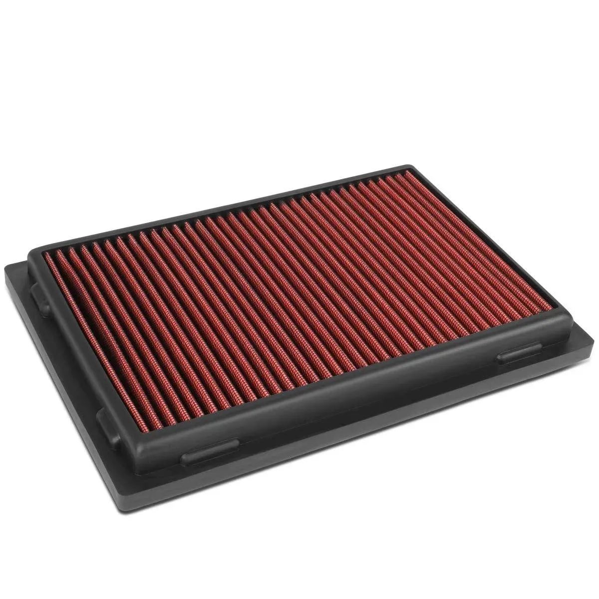 DNA Motoring AFPN-211-RD Clean Air Washable Drop In Panel Air Filter Enhance Engine Performance Power & Acceleration Improve [Compatible with Lexus ES300H]