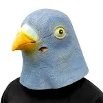 CreepyParty Pigeon Mask Costume Novelty Halloween Costume Party Animal Mask Latex Birds Head Mask Pigeon Mask