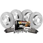 Power Stop K6375-36 Z36 Truck/Tow Upgrade Kit-Drilled/Sl<wbr/>otted Rotor Ceramic Pads