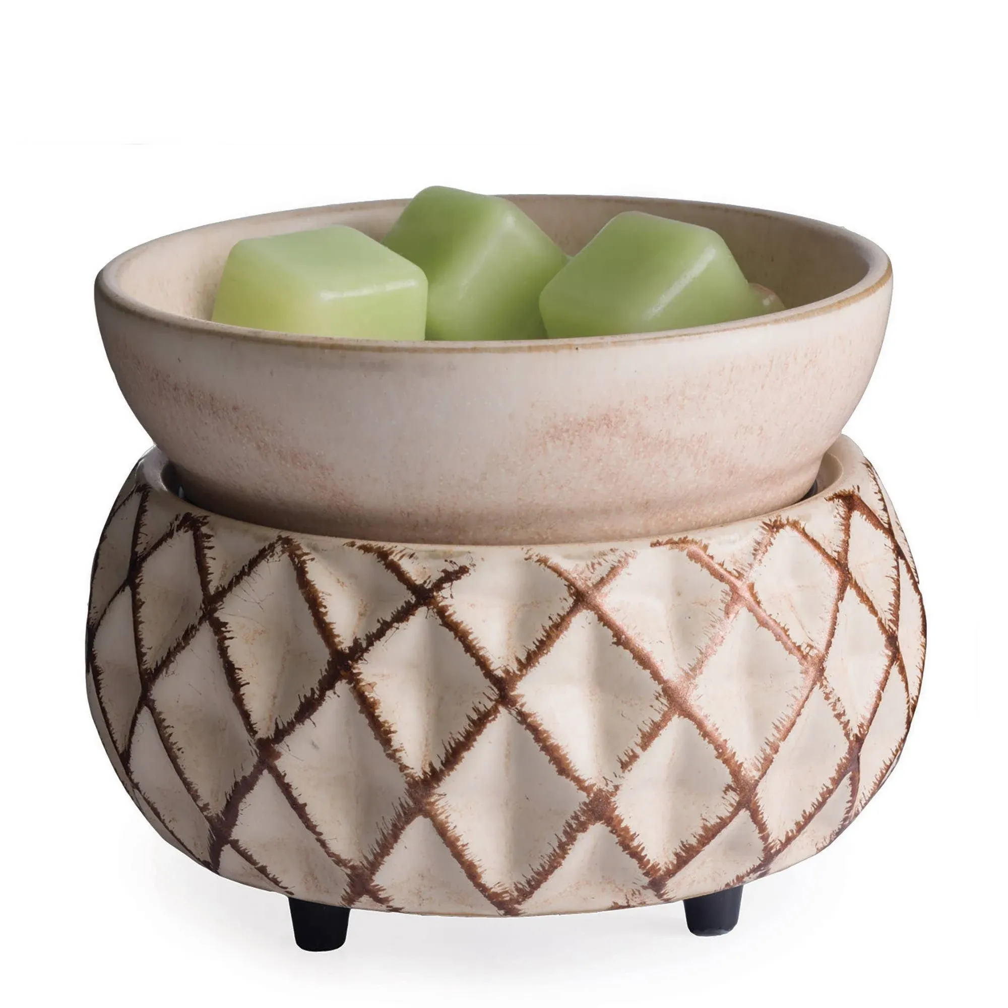 Candle Warmers Etc Traditional Round Ceramic Wax Warmer - 2-in-1 Fragrance Warmer for Wax Melts and Jar Candles - Off-white Lowes.com