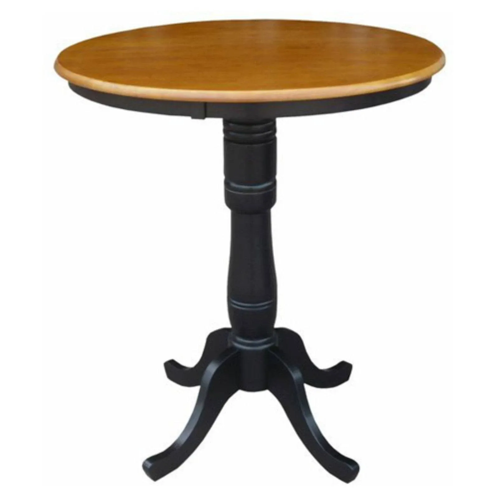 36" Round Top Pedestal Table - Black Cherry